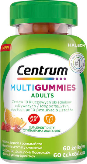 Centrum MultiGummies Adult Πολυβιταμίνη για Ενέργεια & Ενίσχυση του Ανοσοποιητικού 60 ζελεδάκια