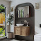 Gusto Bathroom Set 2pcs Sink & Mirror MDF & Ceramic