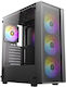 Antec AX65 Gaming Midi-Turm Computergehäuse mit Seitenfenster Schwarz