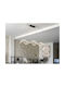 Olas Adjustable Pendant Light Black LED with Warm to Cool White Light 122x13x36cm