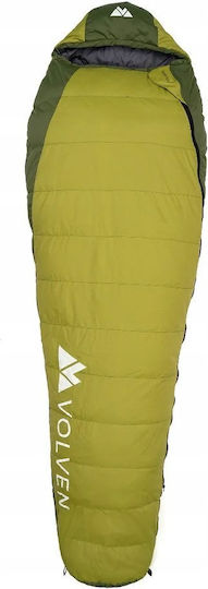 Volven Sleeping Bag Μονό 2 Εποχών Green