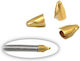 Steel Gold Terminal 6mm 5pcs