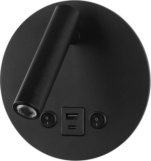 Optonica LED Warmes Weiß Spot in Schwarz Farbe
