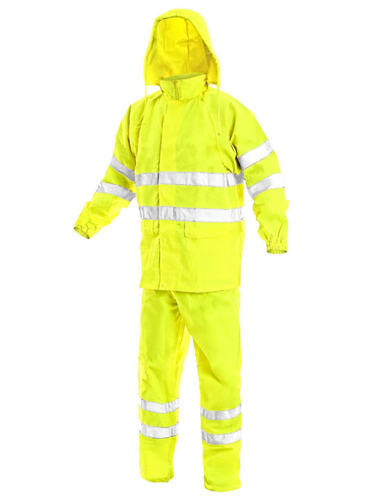 Costum Impermeabil York Hi-vis Rain Suit Galben Fluorescent