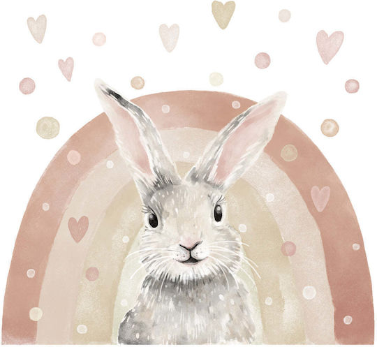 Αυτοκόλλητο Τοίχου Λαγουδάκι Wall Sticker Bunny Large 119*85 Cm