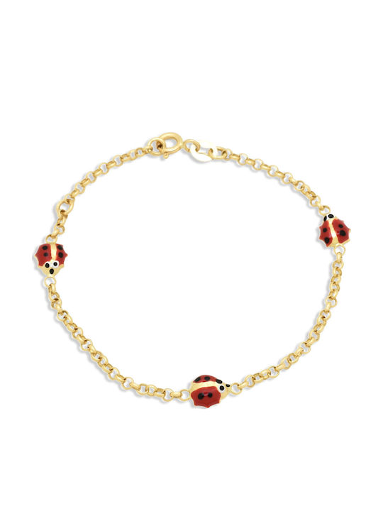 Goldjewels Kids Bracelet Chain from Gold 14K with Figure