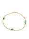 Goldjewels Παιδικό Βραχιόλι Αλυσίδα Χελώνες από Χρυσό 14K