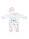 Caramelkids Set Body pentru Bebeluși Mânecă lungă cu Accesoriu white-salmon 2buc