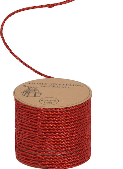 Koopman Weihnachtliche Farbband Rot 63cm 1Stück