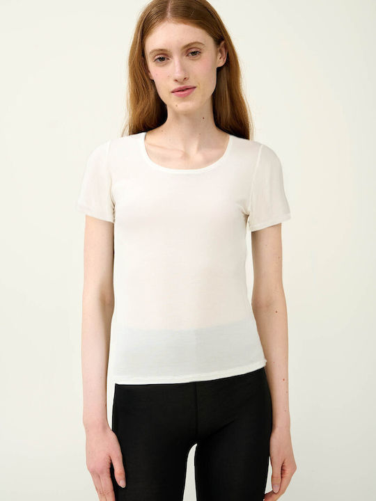 Vamp Women's Short Sleeve T-Shirt Cream