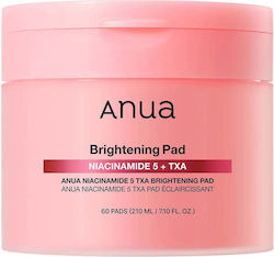Anua Niacinamide 5 + TXA Brightening Facial Toner Pads with Niacinamide & Hyaluronic Acid 60 Pieces Anua Niacinamide 5 + TXA Brightening Facial Toner Pads with Niacinamide & Hyaluronic Acid 60 Pieces