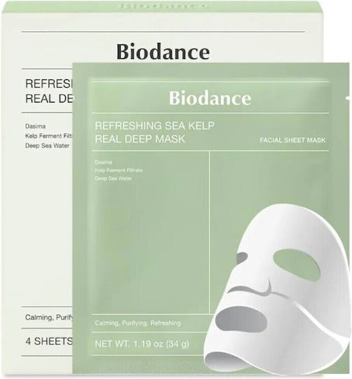 Biodance Refreshing Sea Kelp Real Deep Jelly Mask 4 Pieces x 34 gr