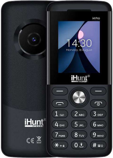 iHunt i4 Pro 2G Dual SIM Мобилен Телефон с Бутони Черен