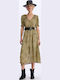 Summer Midi Shirt Dress Olive Grove Whisper