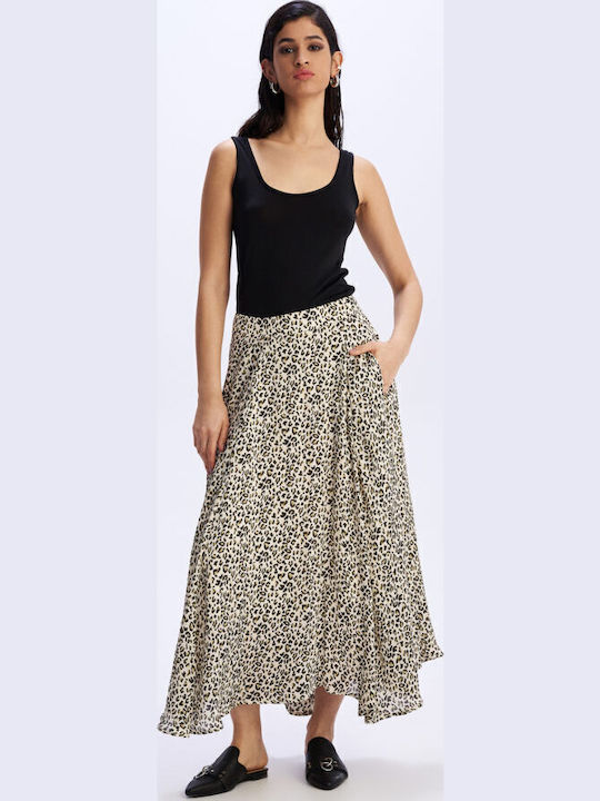 Maxi Rock Leopard Beige
