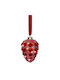 Hanging Ornament Pine Illuminated 15x21cm
