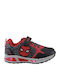 Παιδικά Sneakers με Σκρατς & Φωτάκια Μαύρα