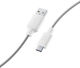 Cellular Line USB 2.0 Cable USB-C male - USB-A Λευκό 1m