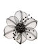 Pin Flower Black