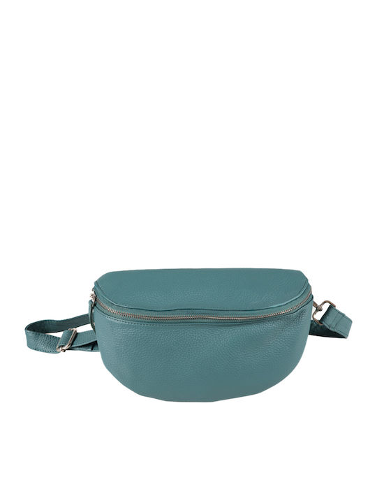 Fetiche Leather Δερμάτινο Τσαντάκι Μέσης Πράσινο