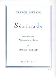 Poulenc Serenade Cello Piano Βιβλίο Τσέλο