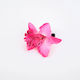 Plastik Haarspangen Orchideen-Rosa