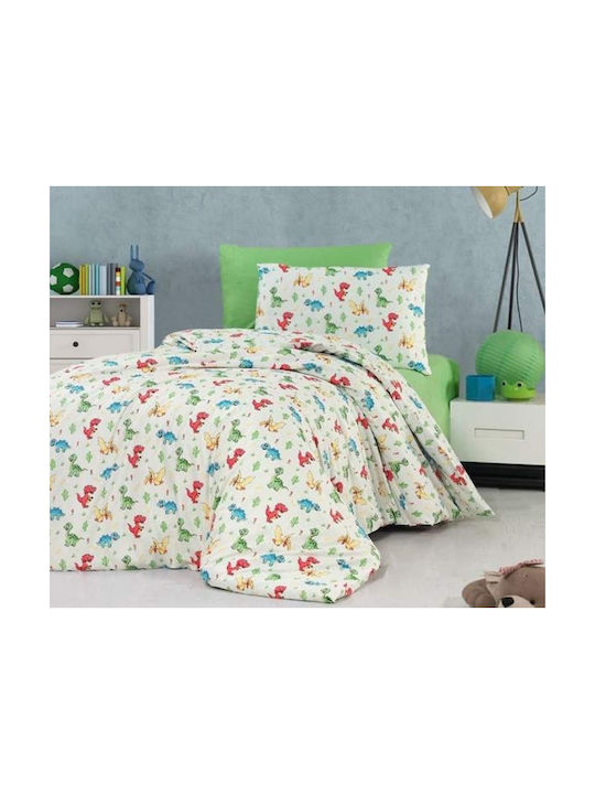 MayHome Sheet Set Single from Cotton & Polyester Green 160x240cm