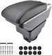 Car Leather Armrest for Opel Astra 2009–2018 Black