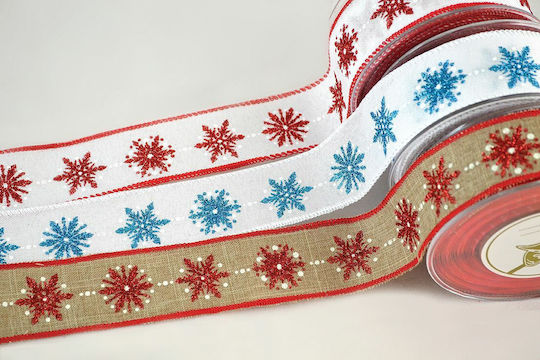 Weihnachtliche Farbband Stoff Bunt 910x3.8cm 1Stück
