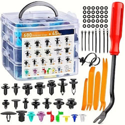 Car Plastic Clips 680pcs
