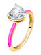 Chiara Ferragni Ring with Zircon Gold Plated