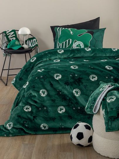 Palamaiki Blanket Fleece Panathinaikos Bl 220x160cm