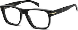 David Beckham Herren Acetat Brillengestell Schw...