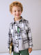 Kids Checked Shirt Long Sleeve Gray