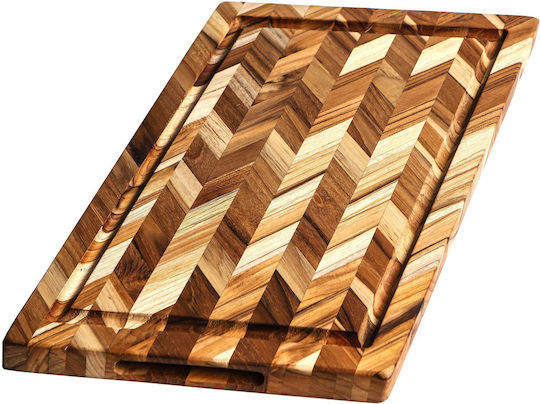 Teak Wonder Επιφάνεια Κοπής Ξύλινη 46x36cm