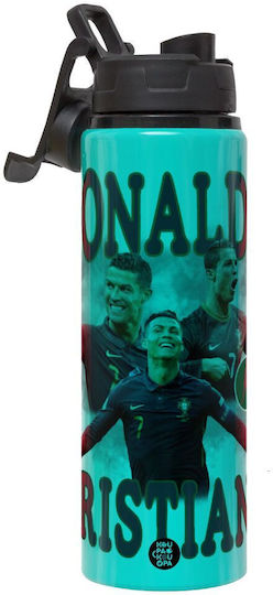 Koupakoupa Cristiano Ronaldo Kinderflasche Aluminium mit Schraubverschluss Auslaufsicher 850ml