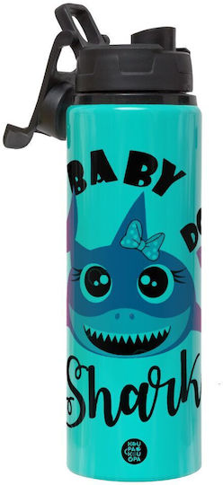 Koupakoupa Baby Shark (girl) Kinderflasche Baby Hai Aluminium mit Schraubverschluss Auslaufsicher 850ml