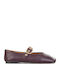 Damen Ballerinas in Lila Farbe 61003