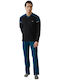 Minerva Bull Punto Di Roma Men's Winter Pajamas Set Black-petrol