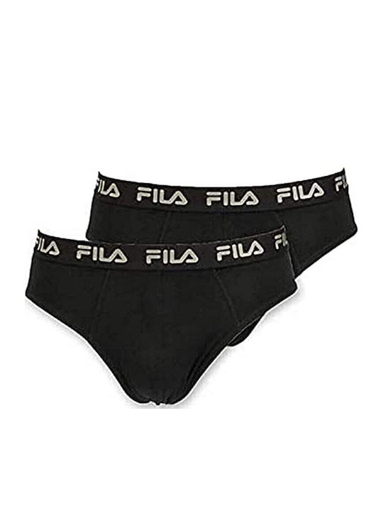 FILA Herren Slips Black 2Packung