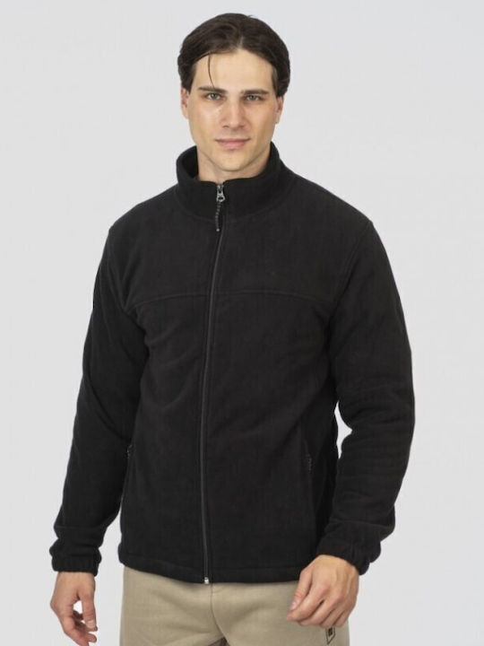 Herren Fleecejacke Black