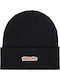 Patch It Beanie Unisex Σκούφος Πλεκτός σε Μαύρο χρώμα