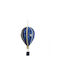 Hängendes Ornament Ballon Blau 8x16cm