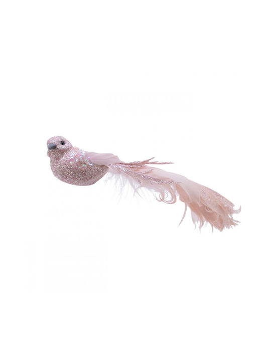 Hängendes Ornament Vogel Rosa 4x16cm