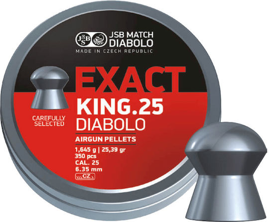 Pellets Jsb Exact King 6.35mm 350 Stück 1,645g 25,4grain