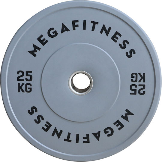 MegaFitness Bumper Δίσκος Bumper Ολυμπιακού Τύπου Λαστιχένιος 1 x 25kg Φ50mm