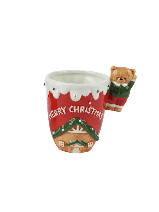 Kaemingk Weihnachtliche Becher Rot Weihnachtlich Becher Rot L12xB8.5xD8.5cm.