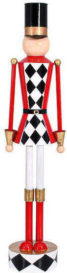 Fylliana Nutcracker de Crăciun din Metal Înălțime 110cm.