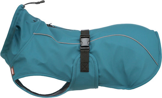 Trixie Vimy Petrol Blue Waterproof Dog Coat XXLarge with 80cm Back Length