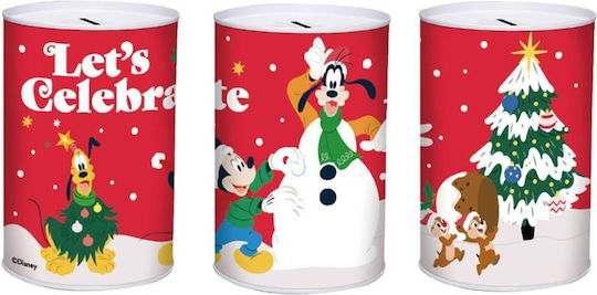 Metallische Sparbüchse Christmas Disney 12x16cm
